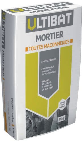 Mortier toutes maçonneries ULTIBAT M20 sac de 25kg