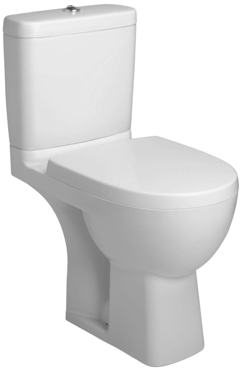 Pack WC ODEON UP, sortie horizontale, abattant à descente progressive, blanc